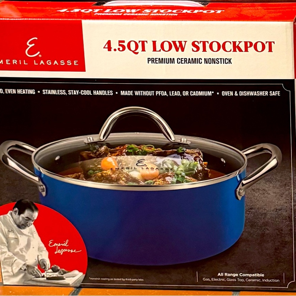 Emeril Lagasse- 4.5 QT Low Stockpot